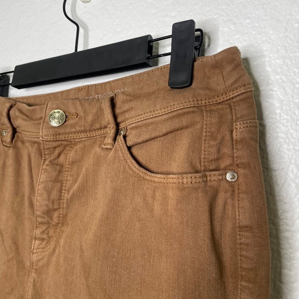 Chicos So Slimming Girlfriend Crop Jeans Brown Earth Tone Size 00 Regular - Picture 8 of 12